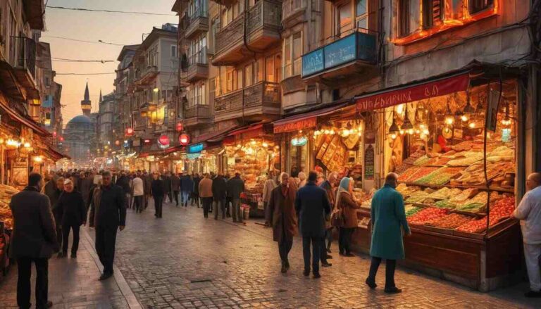 lively streets of istanbul