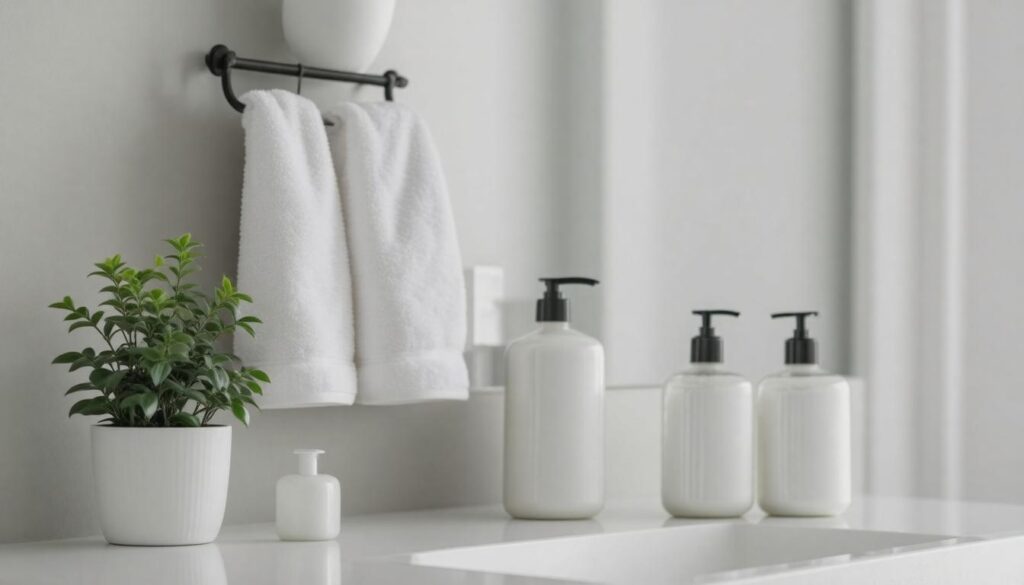 hair care essentials displayed