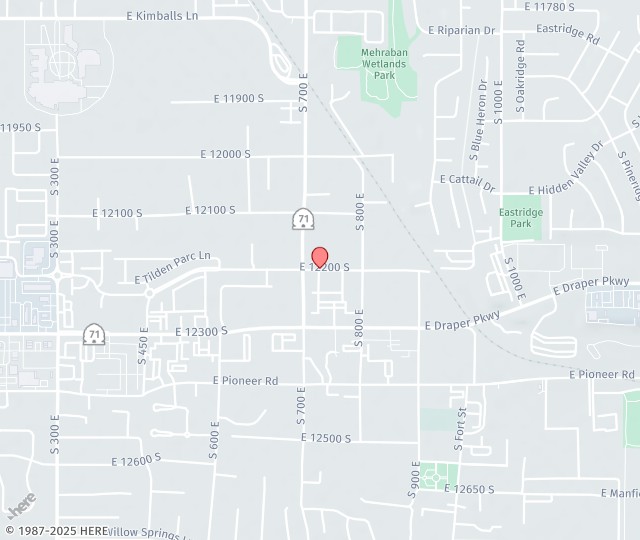 Location Map: 723 East 12200 South Draper, UT 84020